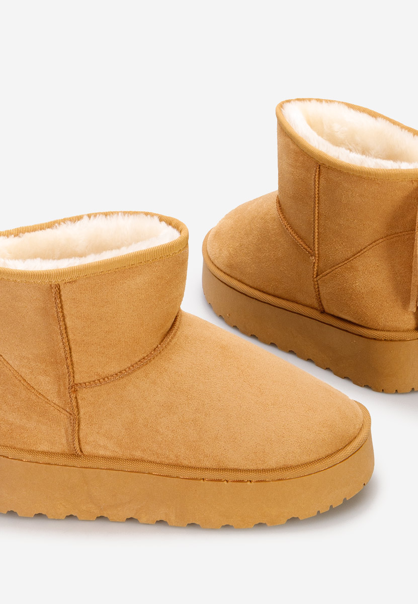 Cizme tip ugg Theresia camel