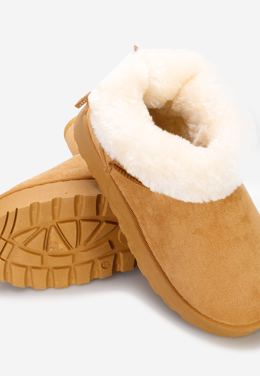 Cizme tip ugg Theresia camel