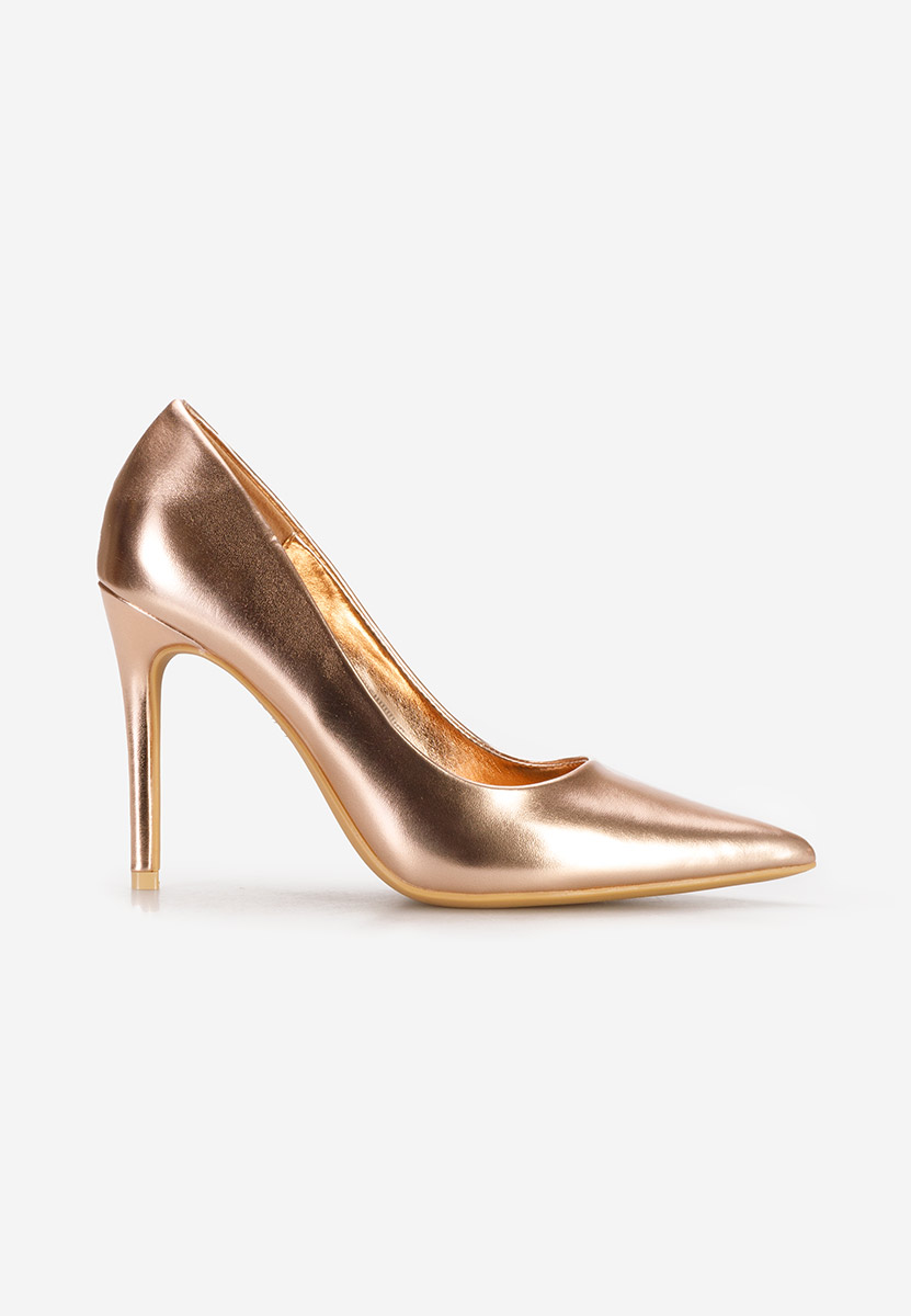 Pantofi stiletto Chemonara champagne