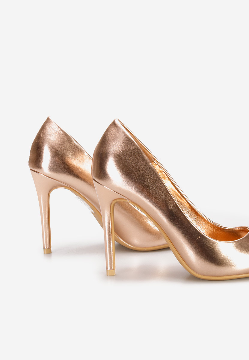 Pantofi stiletto Chemonara champagne