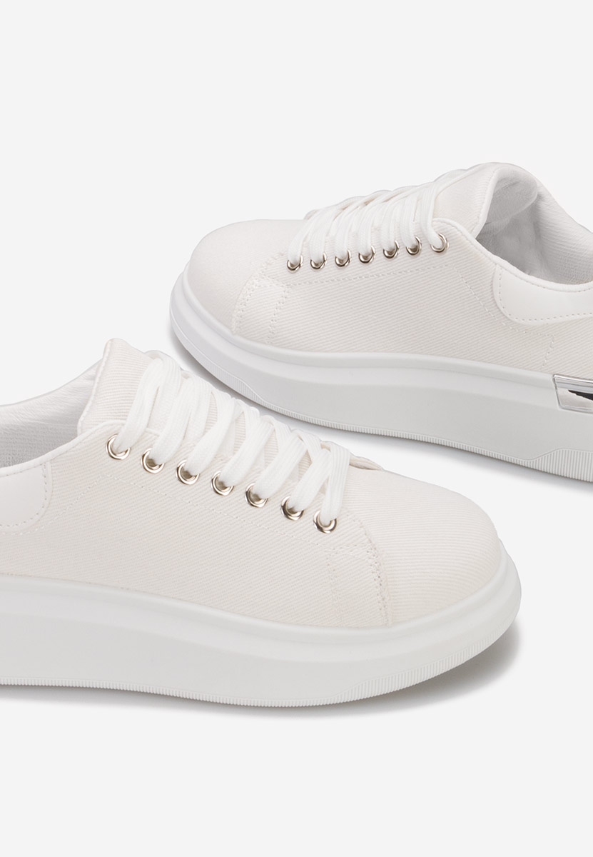 Sneakers cu platformă Amria albi