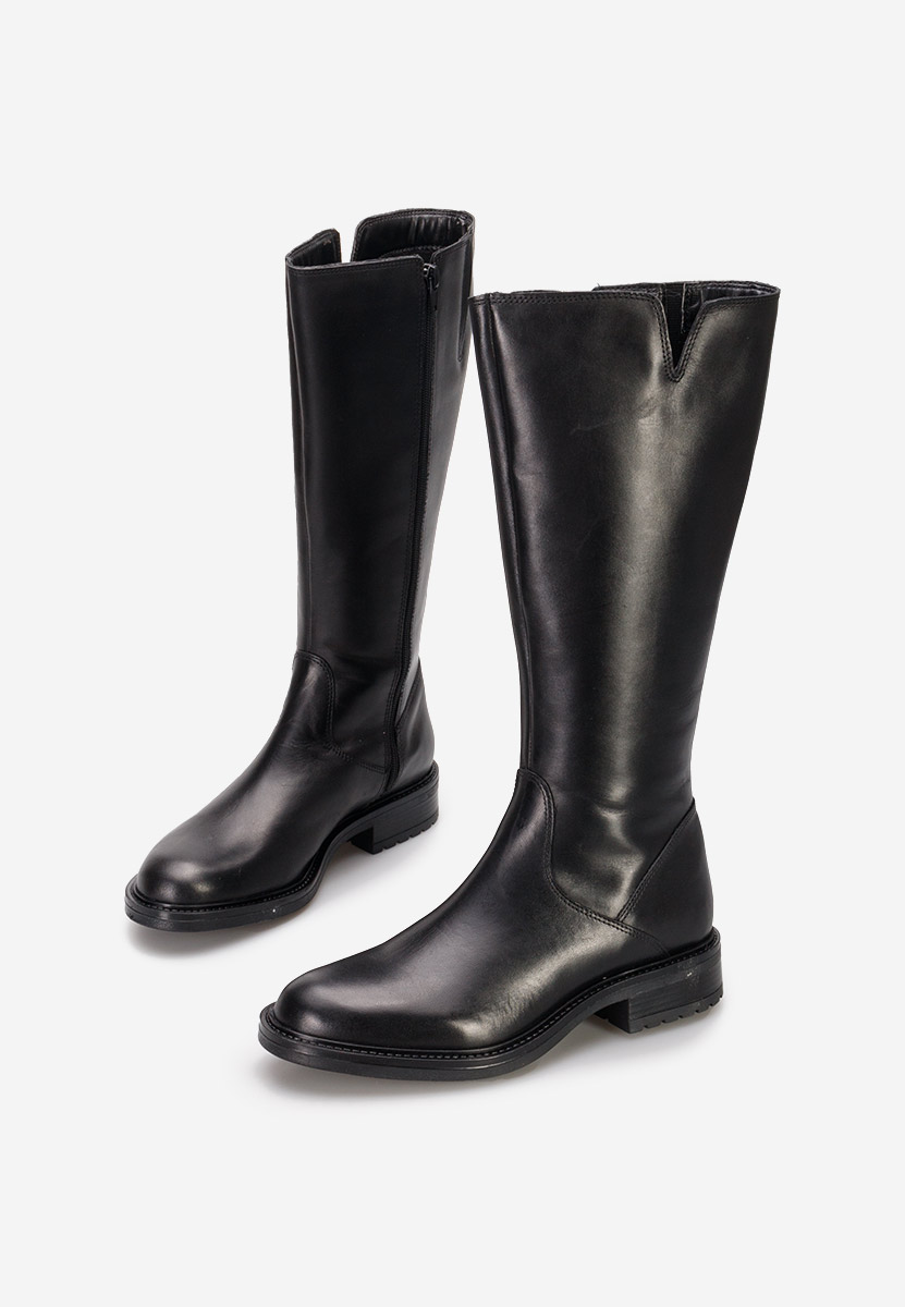Cizme dama piele Dylena negre