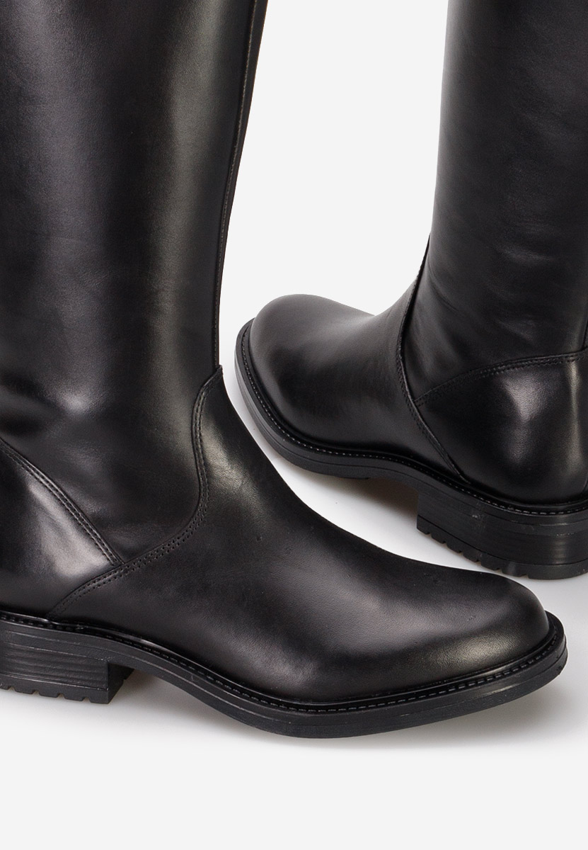 Cizme dama piele Dylena negre
