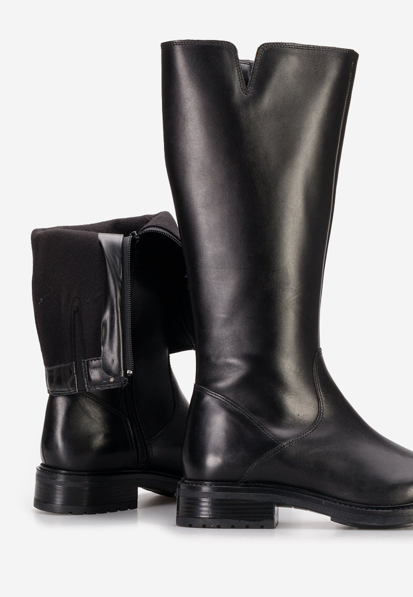 Cizme dama piele Dylena negre