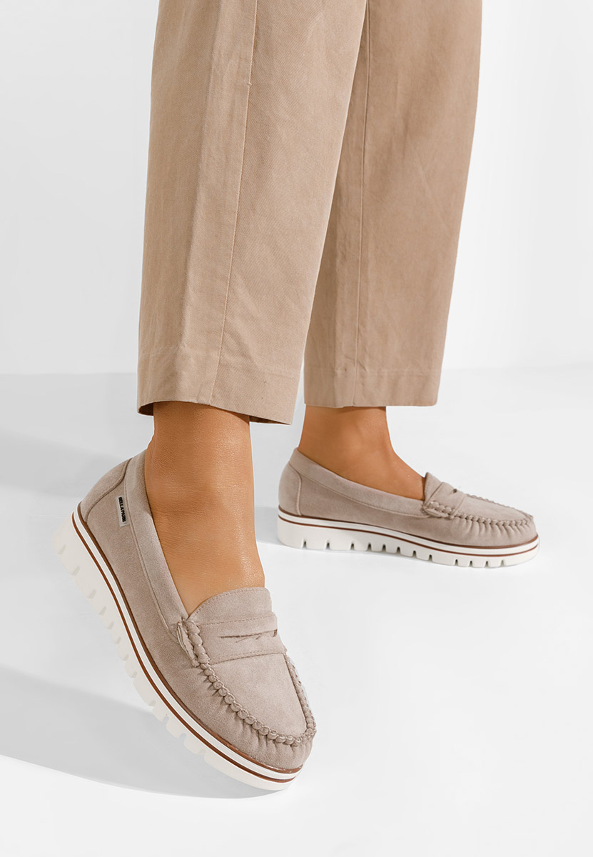 Mocasini dama Manise V2 bej