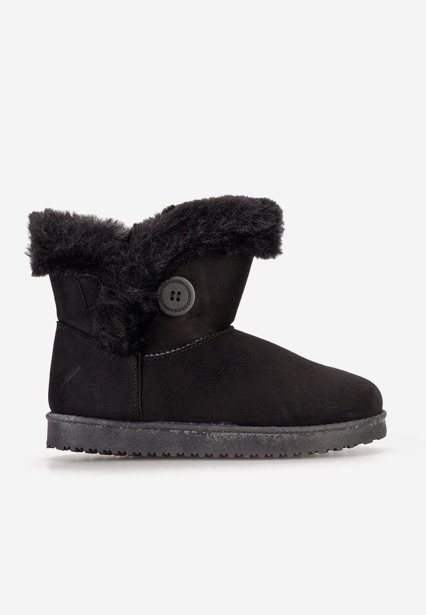 Cizme tip ugg Lindsey negre