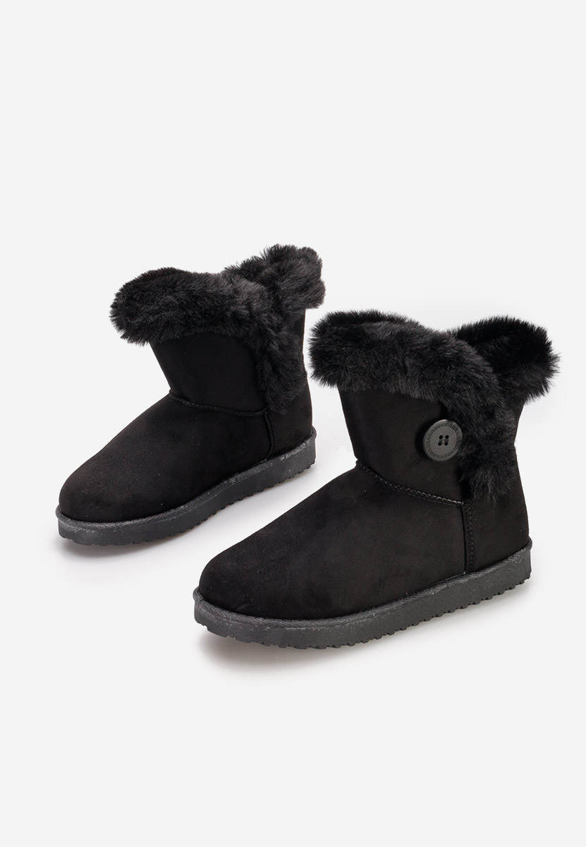 Cizme tip ugg Lindsey negre