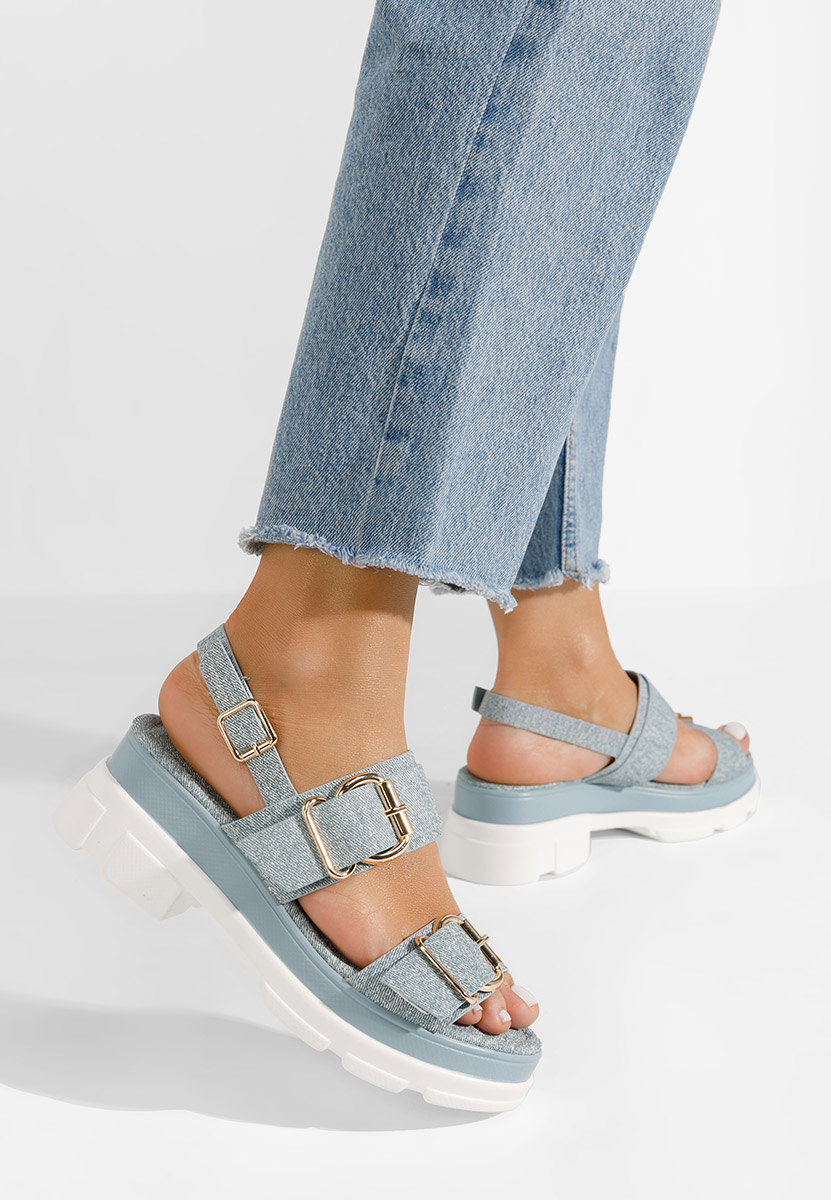 Sandale cu platformă Raphaela bleu