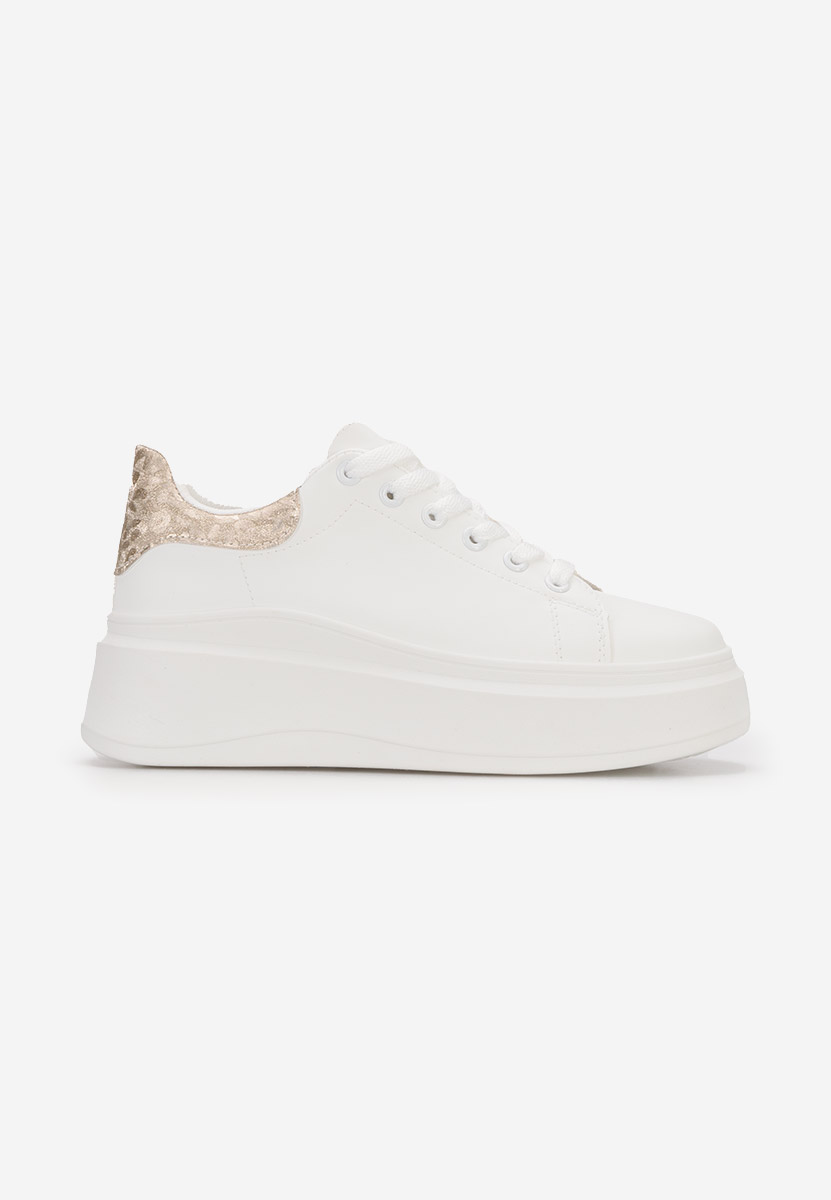 Sneakers cu platformă Veliena V6 albi