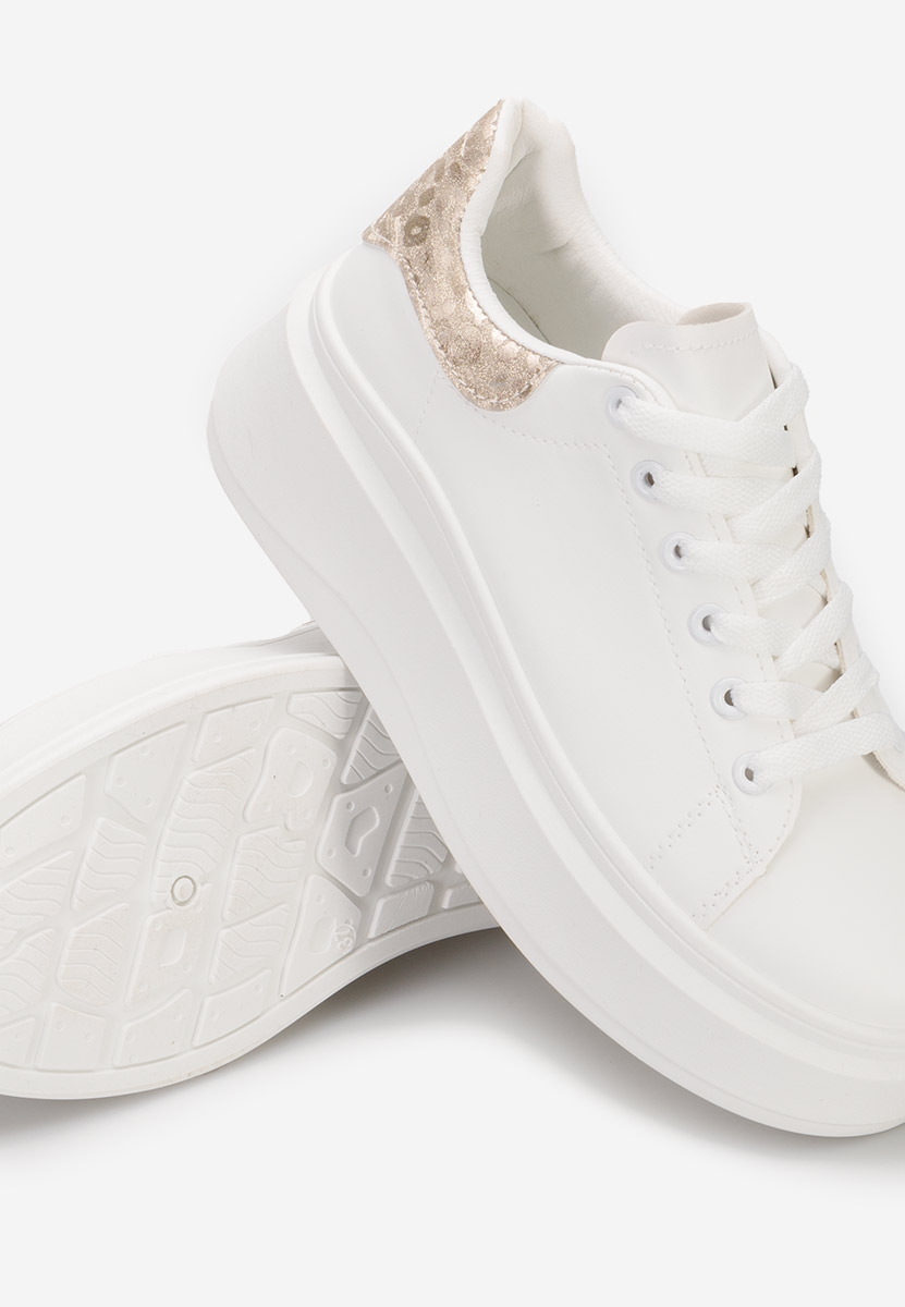 Sneakers cu platformă Veliena V6 albi