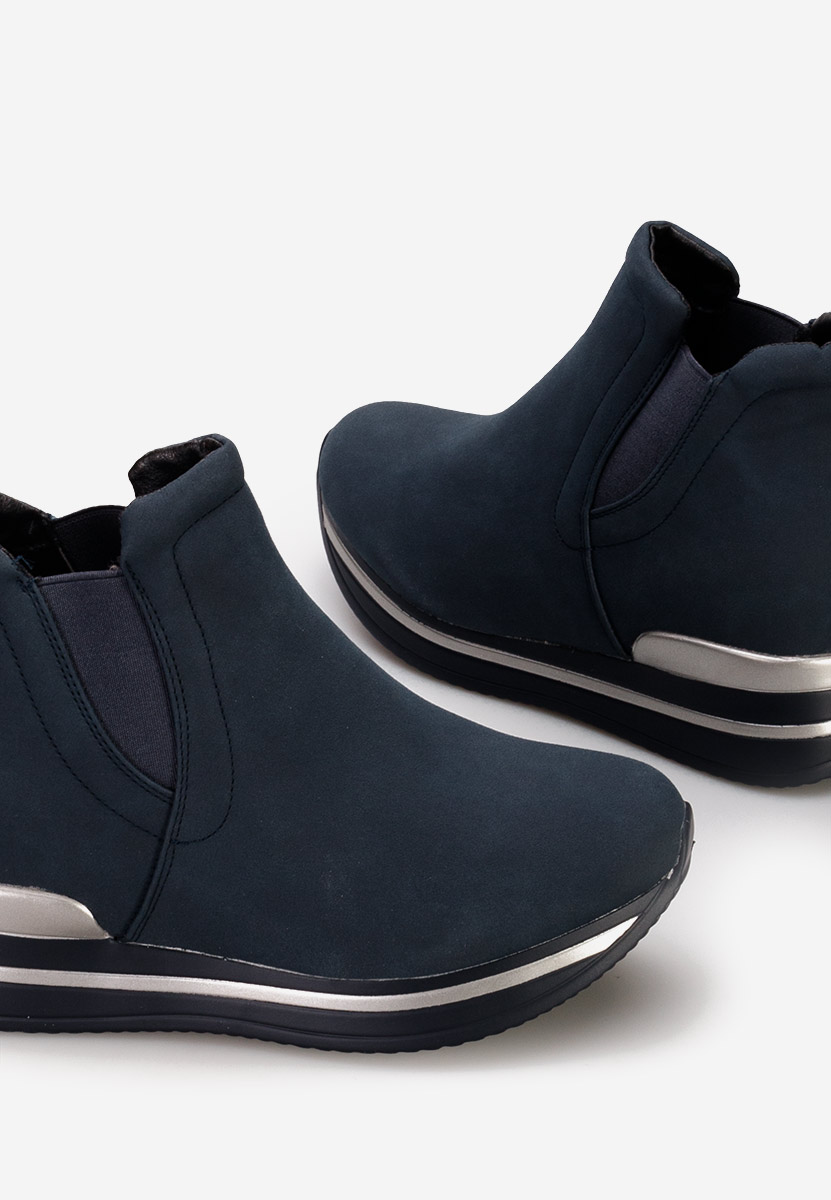 Sneakers dama cu platforma ascunsa Sanera V2 navy