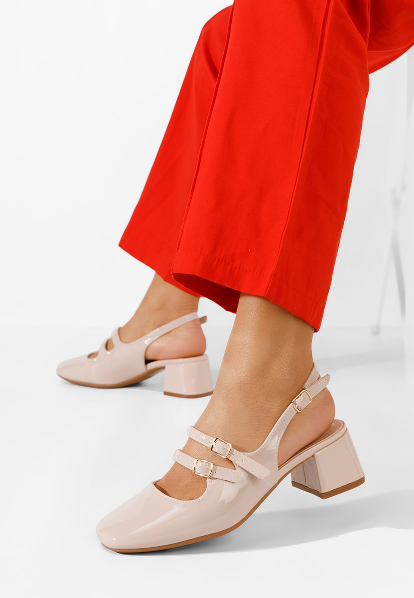 Pantofi slingback Sivida V2 nude