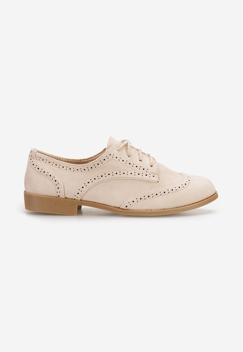 Pantofi dama brogue Rumelia bej