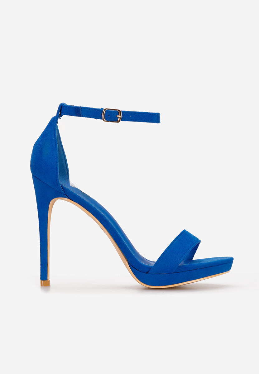 Sandale cu toc subtire Marilia V2 albastre