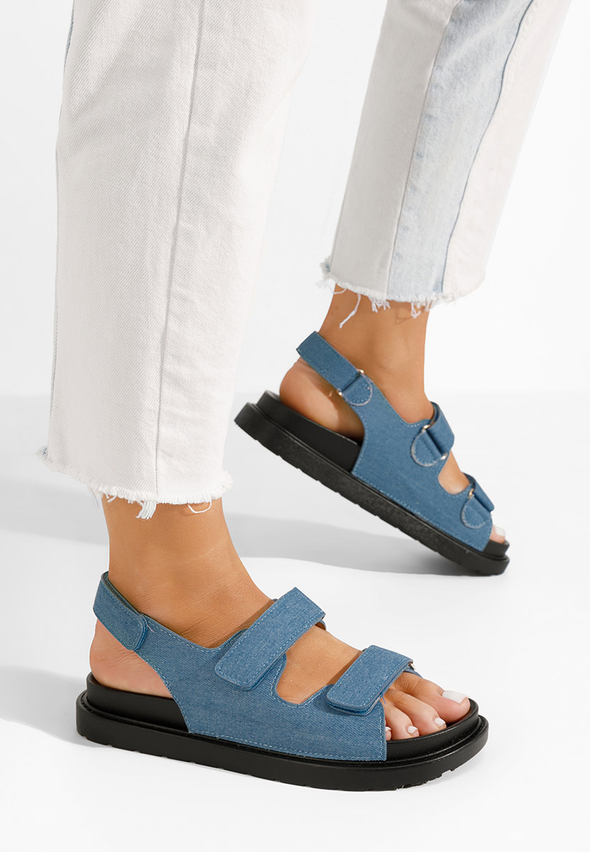 Sandale cu talpa groasa Briane bleu
