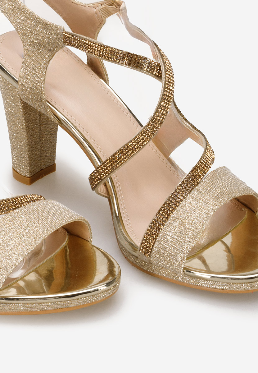 Sandale elegante Bellona aurii
