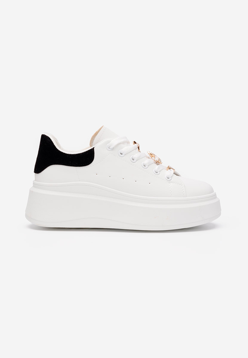 Sneakers cu platformă Caratta albi