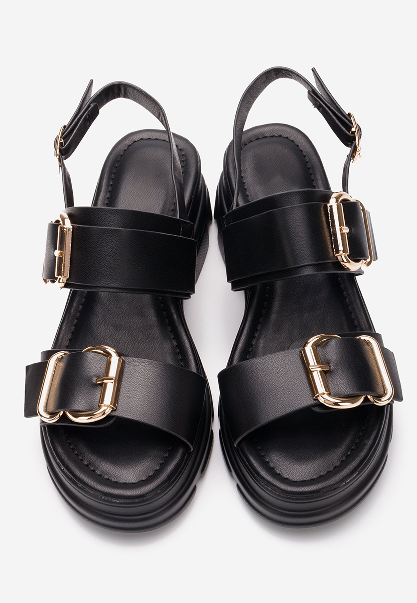 Sandale cu platformă Raphaela negre