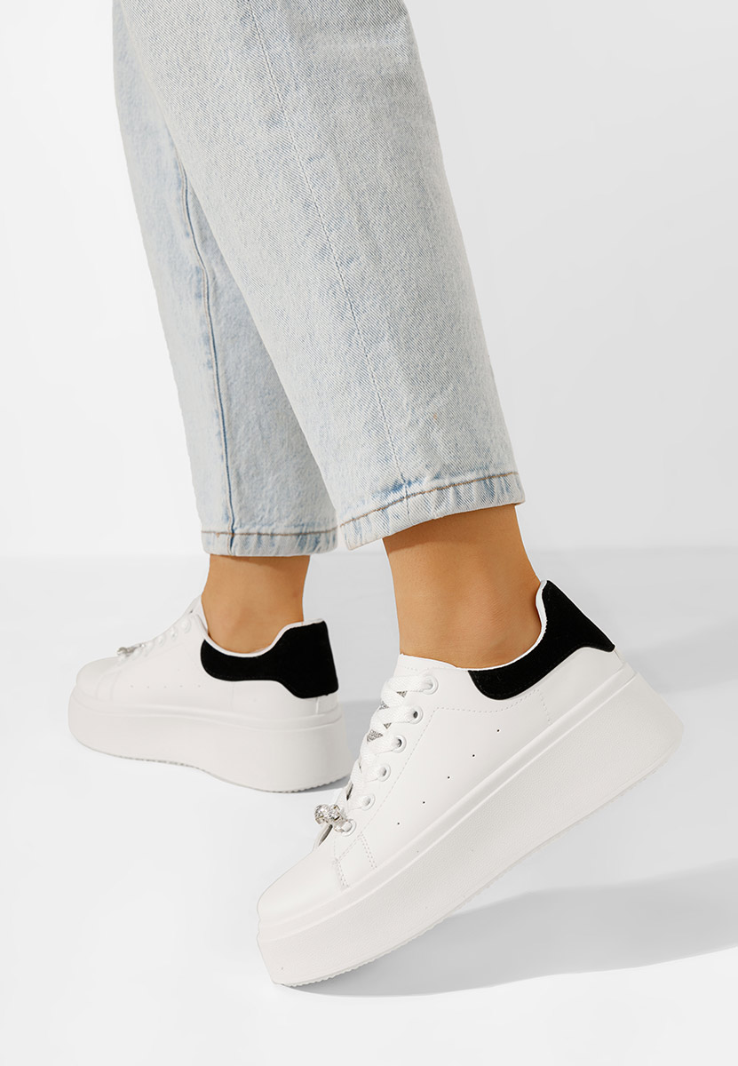 Sneakers cu platformă Ellianna albi