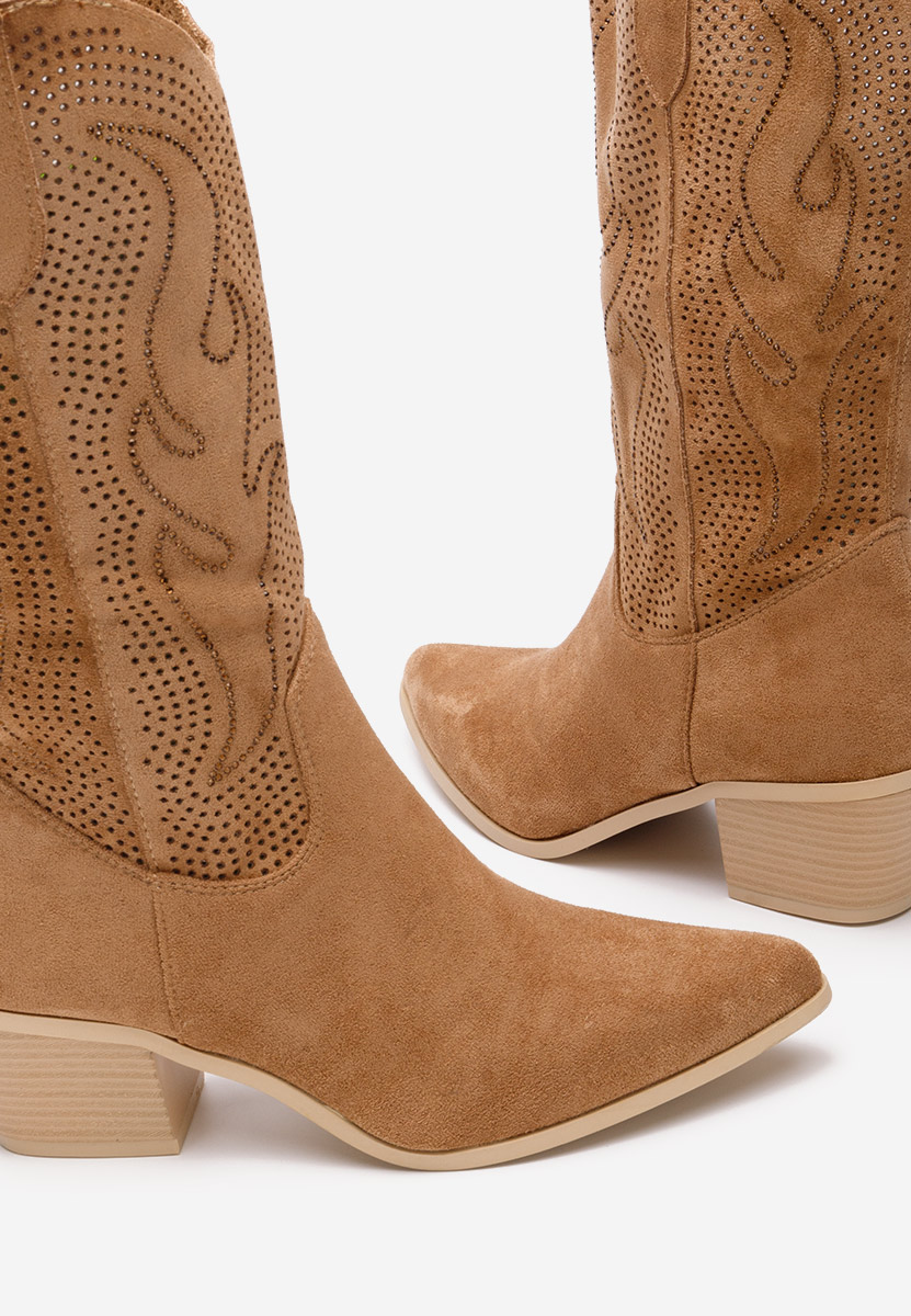 Cizme cowboy dama Nanette camel