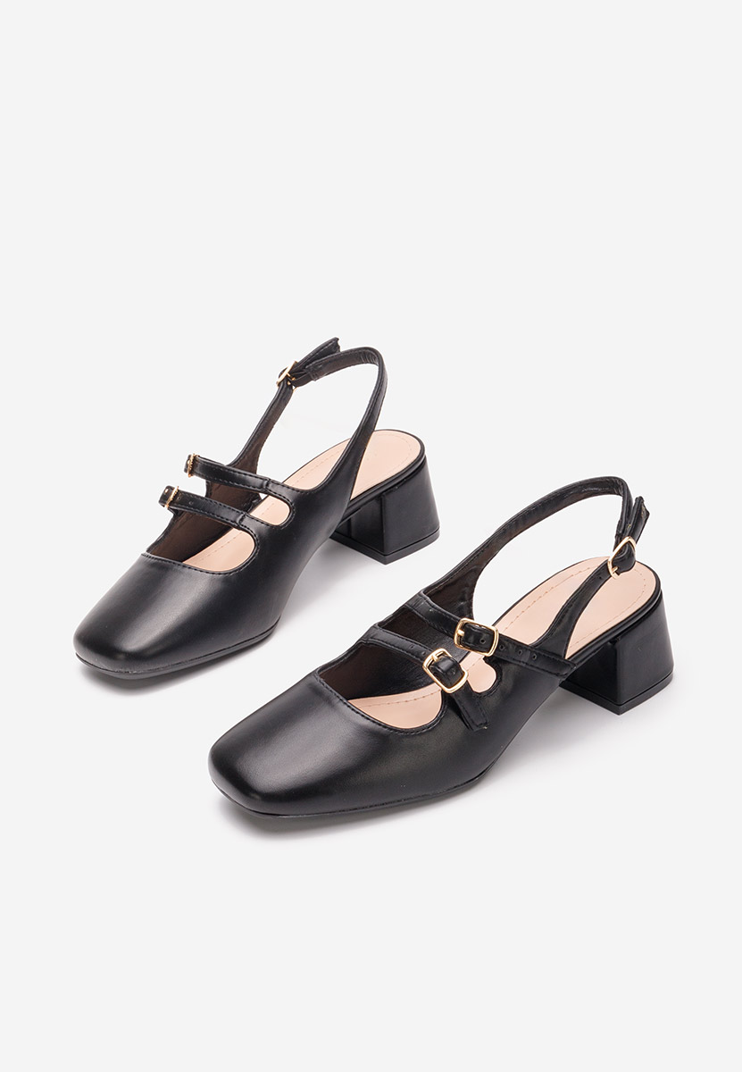 Pantofi slingback Sivida negri