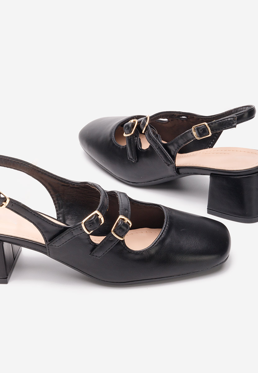 Pantofi slingback Sivida negri