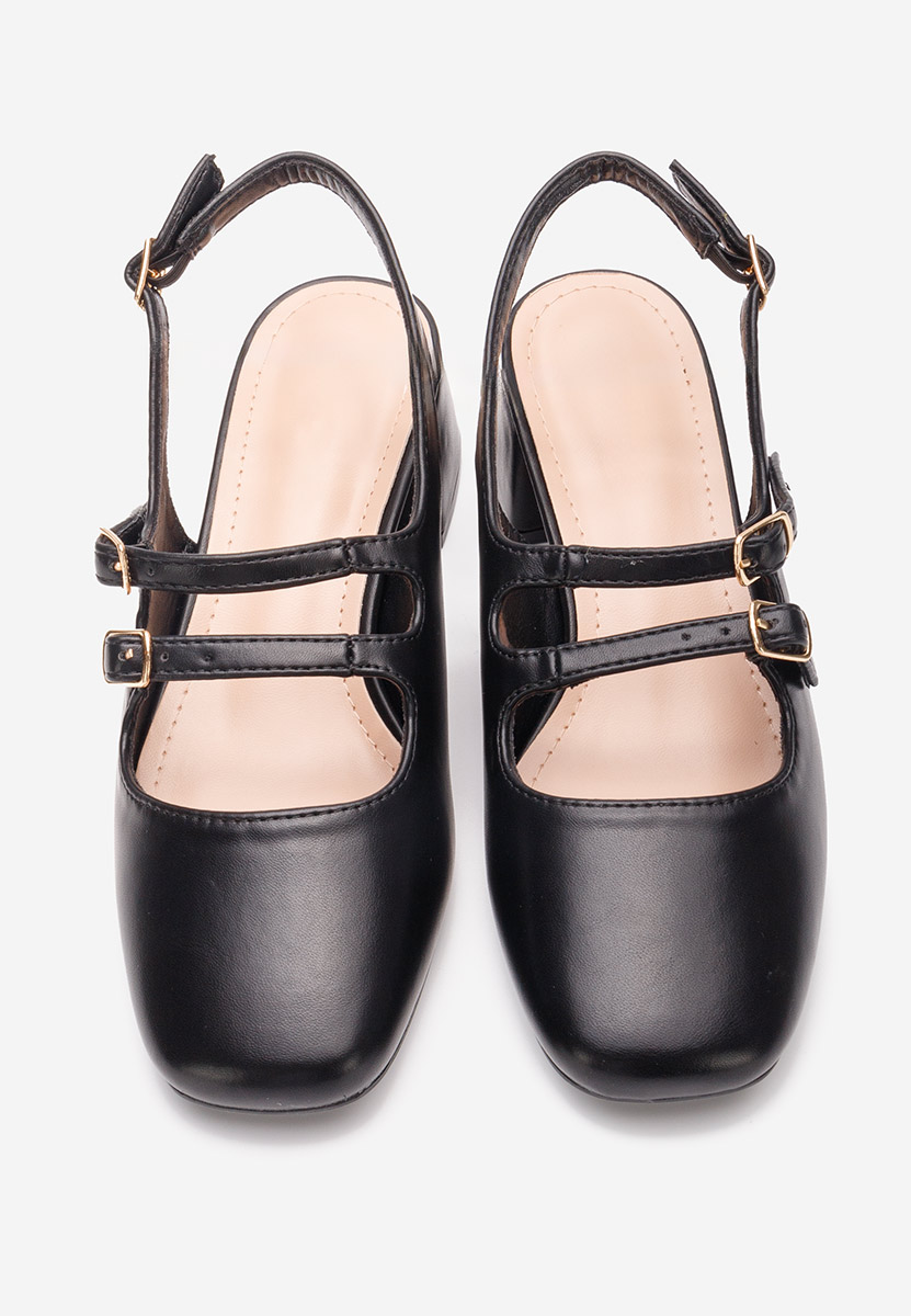 Pantofi slingback Sivida negri