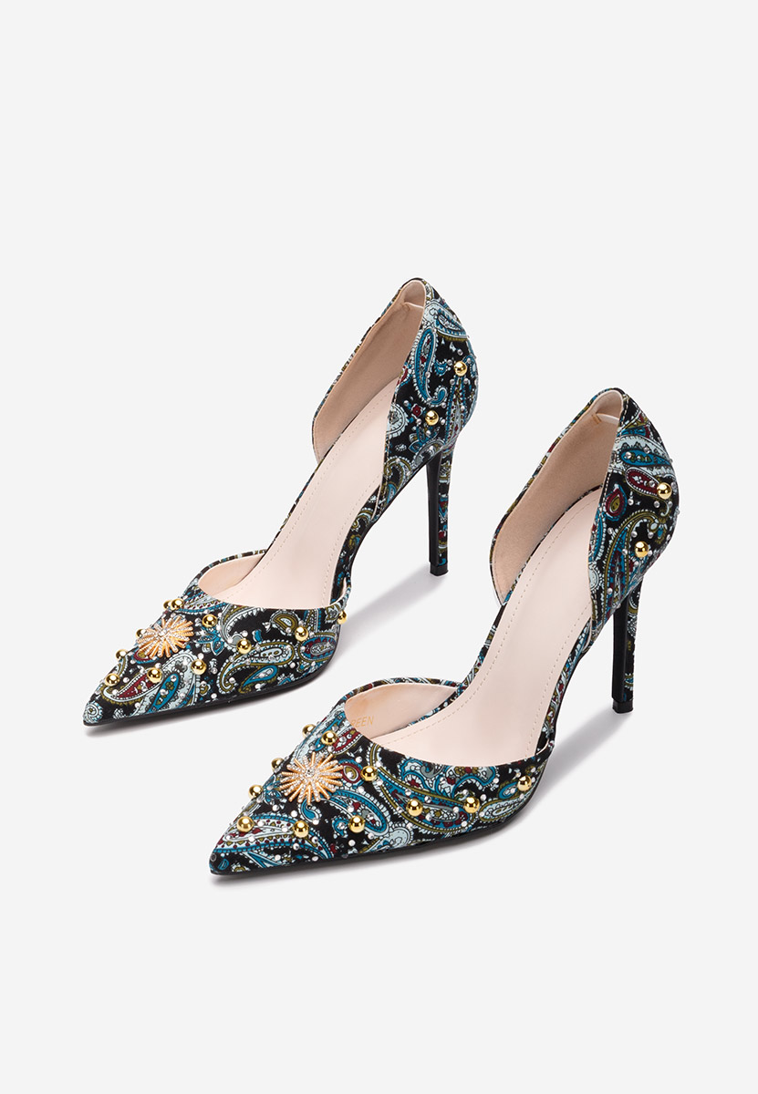 Pantofi stiletto Francesca multicolori