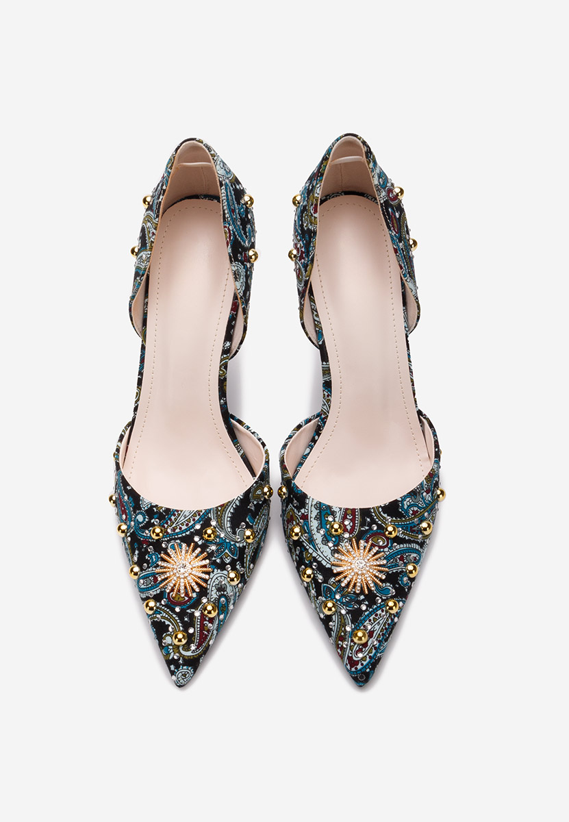 Pantofi stiletto Francesca multicolori