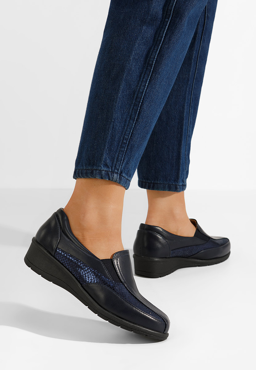 Mocasini dama Elettra navy