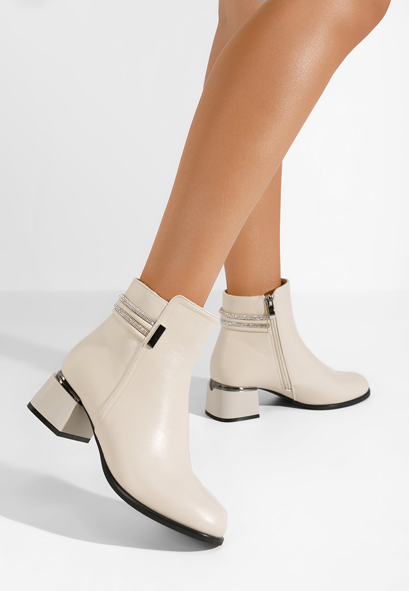 Botine elegante Amanda bej