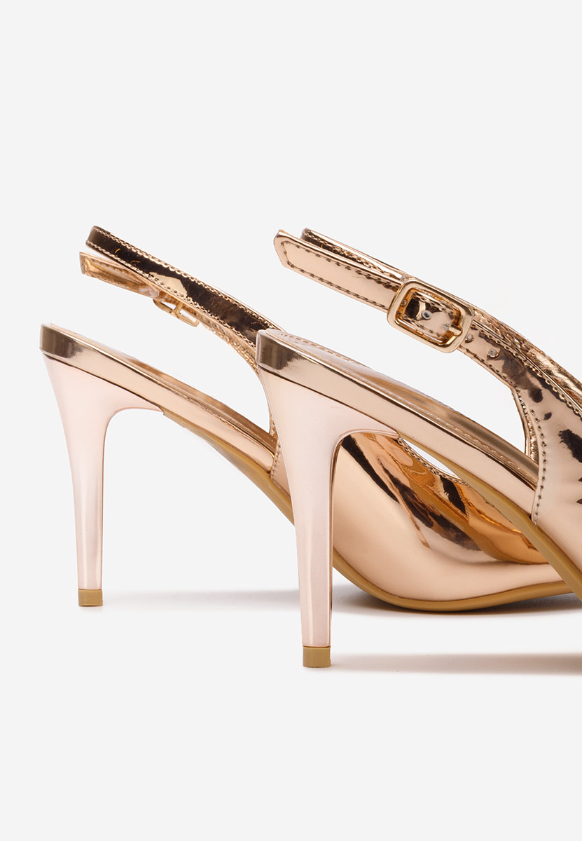 Pantofi stiletto slingback Sheria V2 champagne