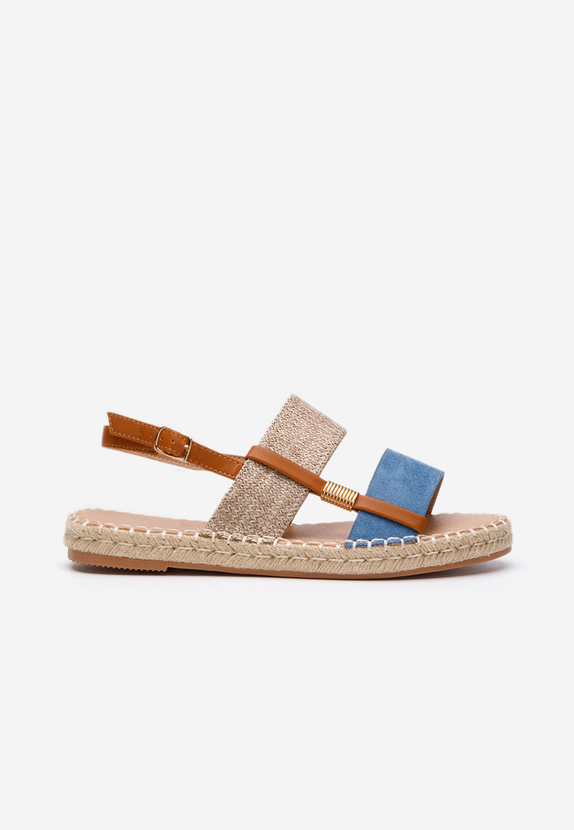 Sandale tip espadrile Emillya albastre