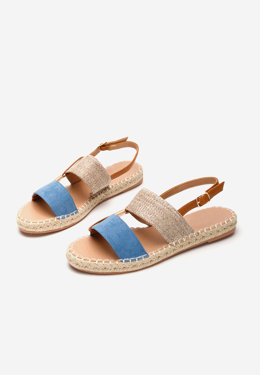 Sandale tip espadrile Emillya albastre