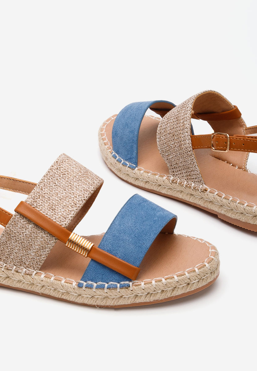 Sandale tip espadrile Emillya albastre