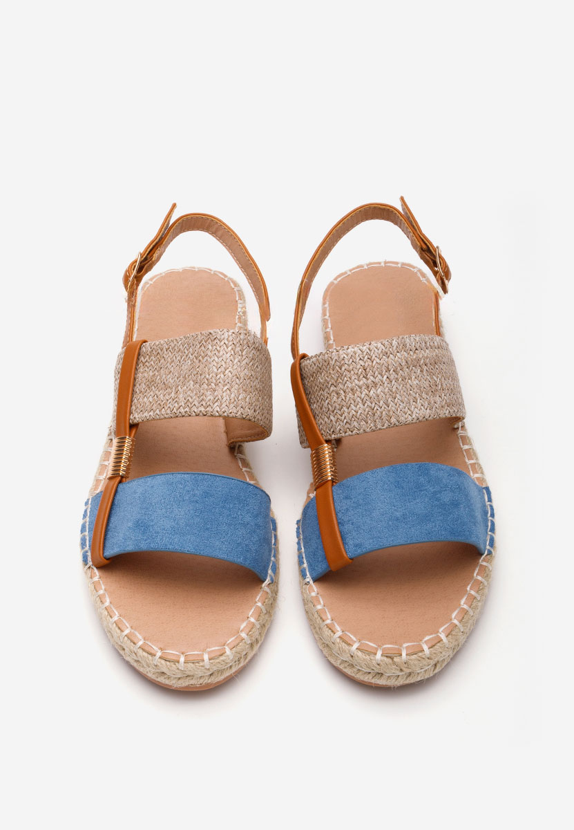 Sandale tip espadrile Emillya albastre