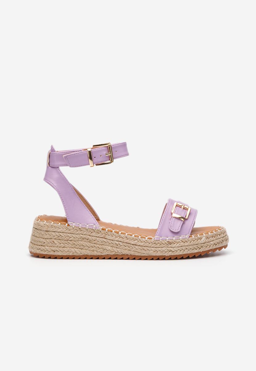 Sandale tip espadrile Zovina lila