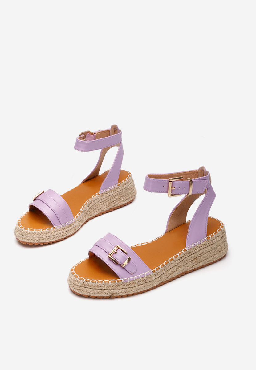 Sandale tip espadrile Zovina lila