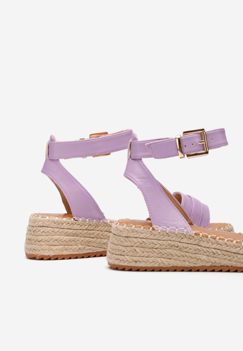 Sandale tip espadrile Zovina lila