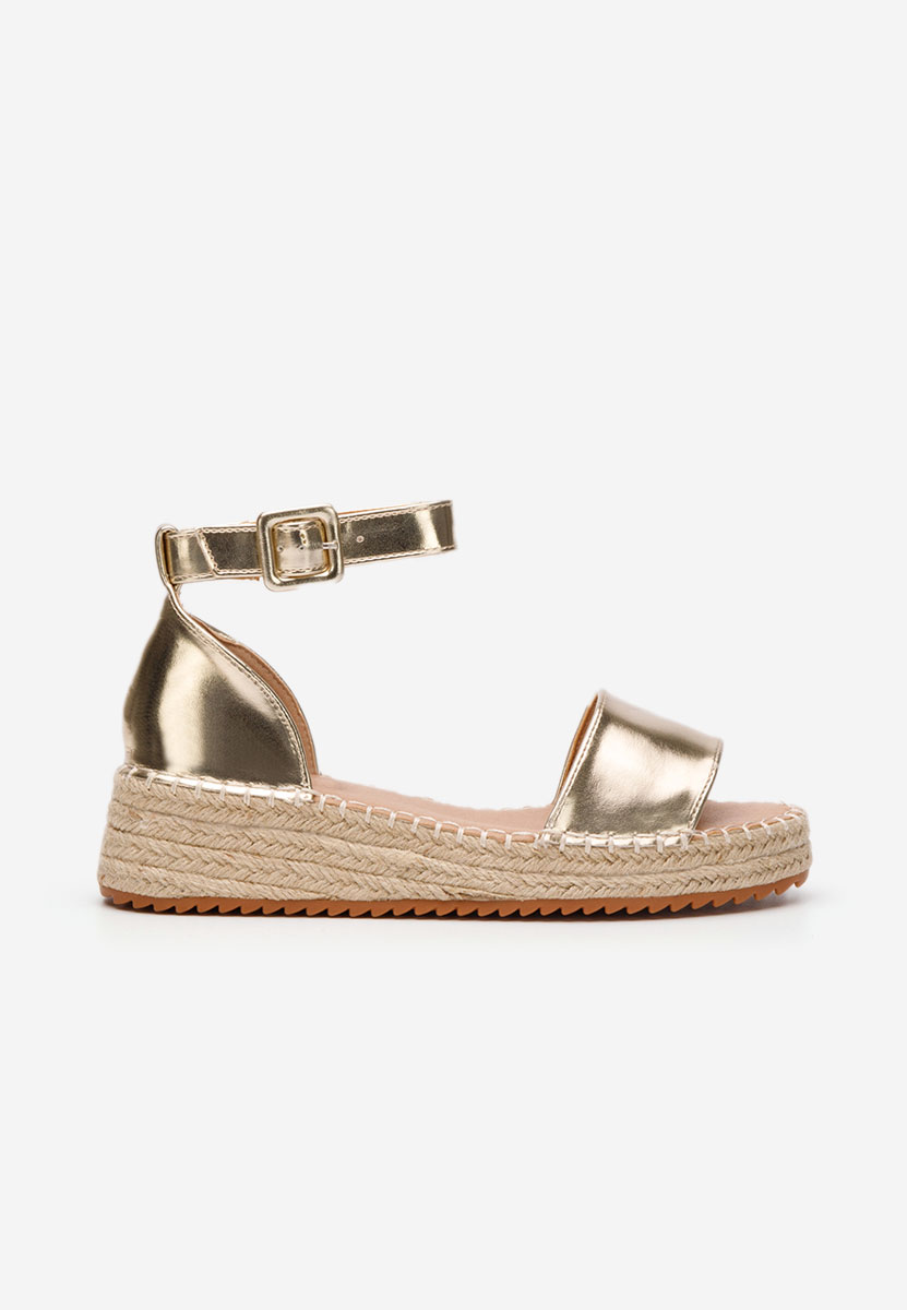 Sandale tip espadrile Vicky aurii