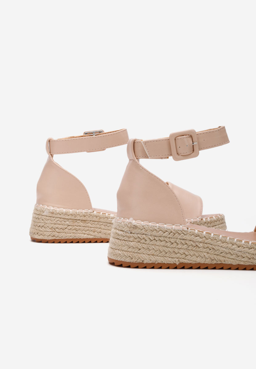 Sandale tip espadrile Vicky bej