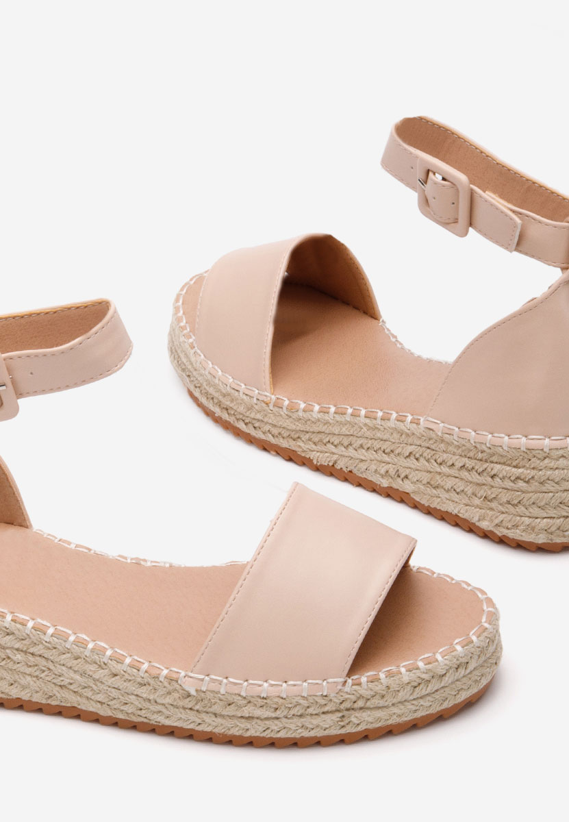 Sandale tip espadrile Vicky bej