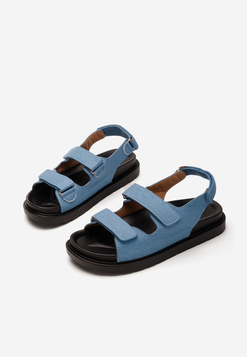 Sandale cu talpa groasa Briane bleu