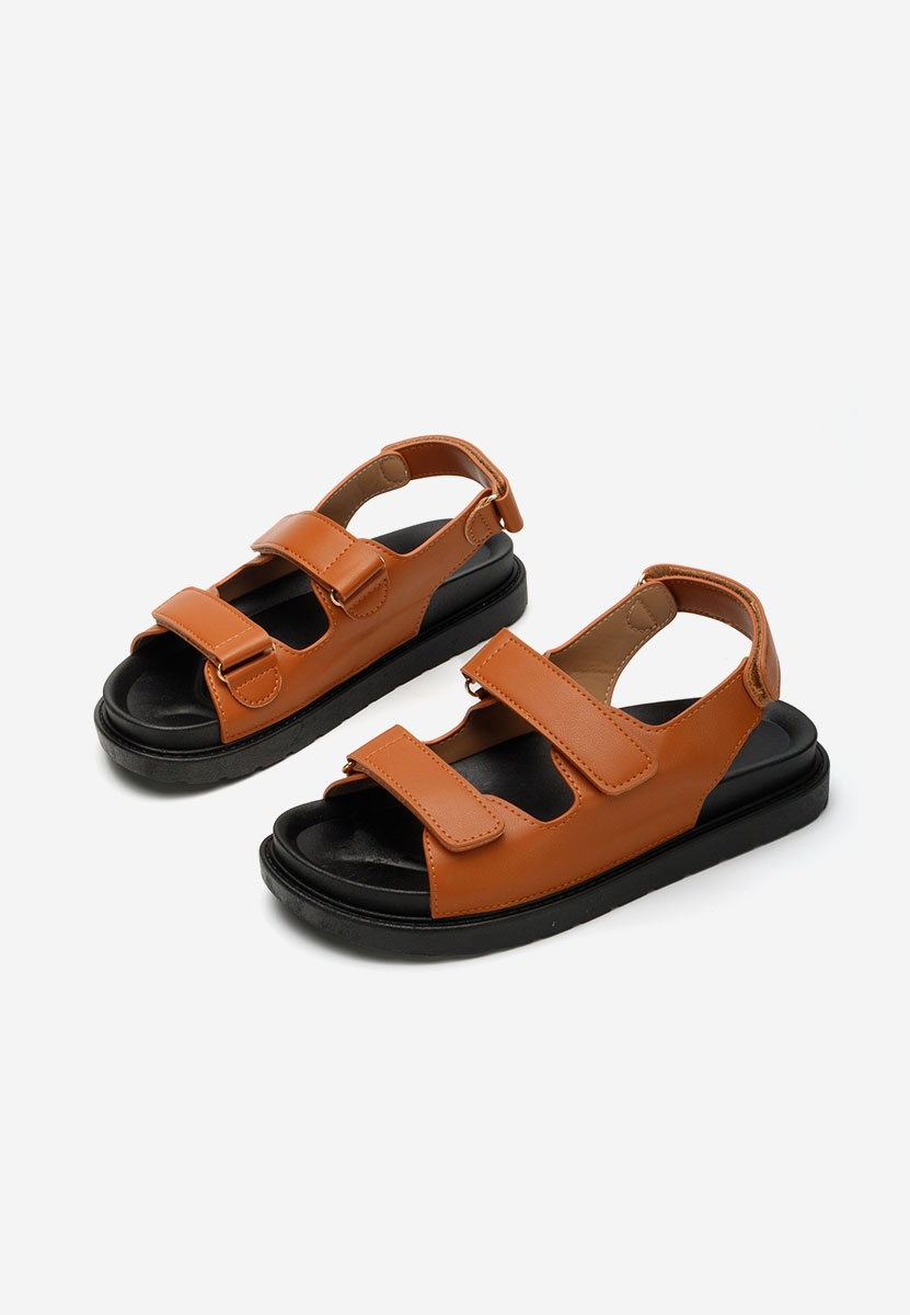 Sandale cu talpa groasa Briane camel