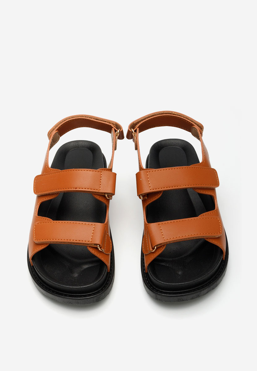 Sandale cu talpa groasa Briane camel