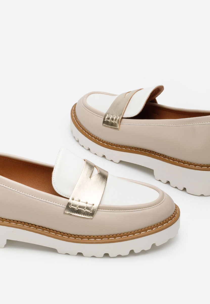 Loafers dama Camila bej