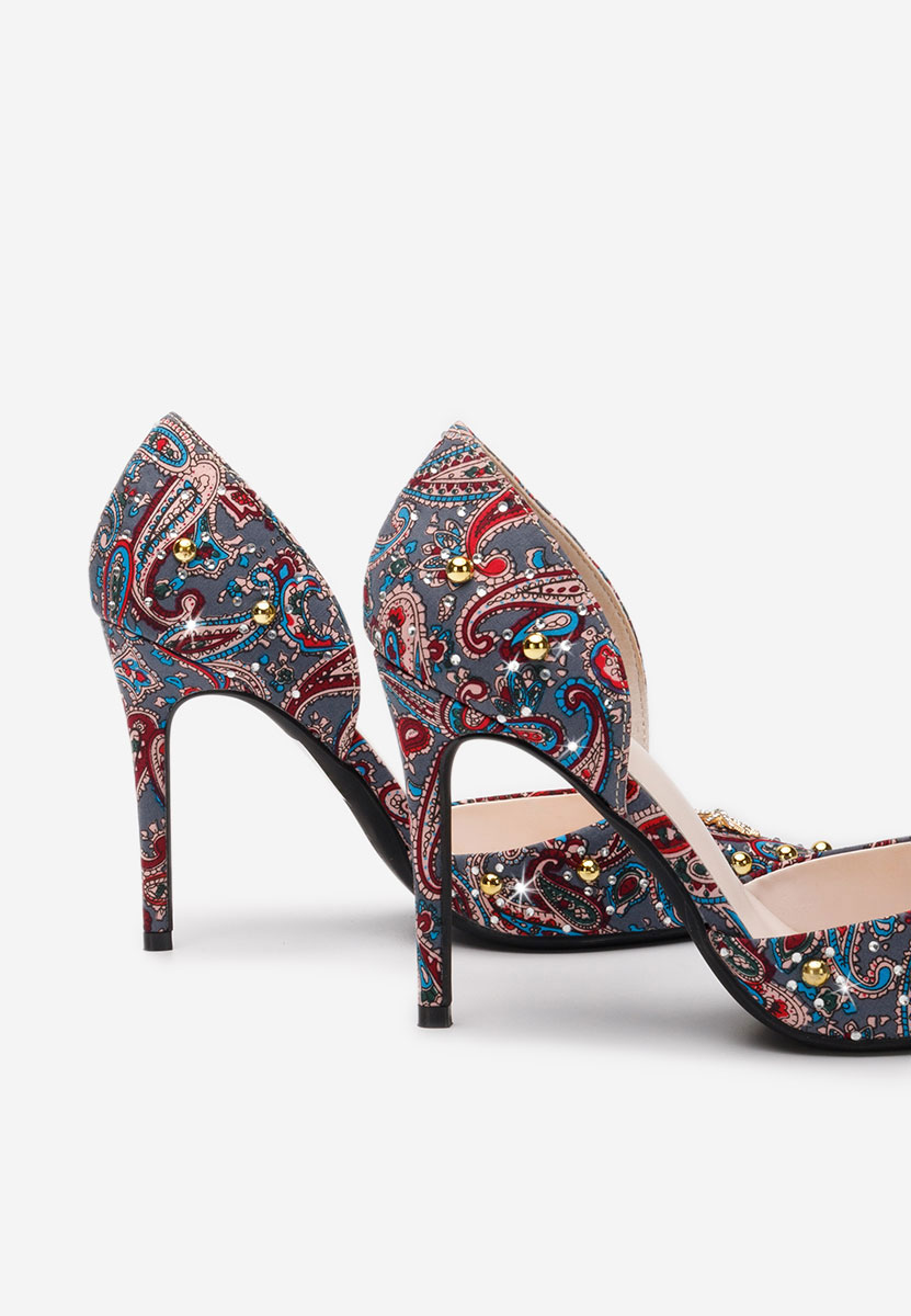 Pantofi stiletto Francesca albastri