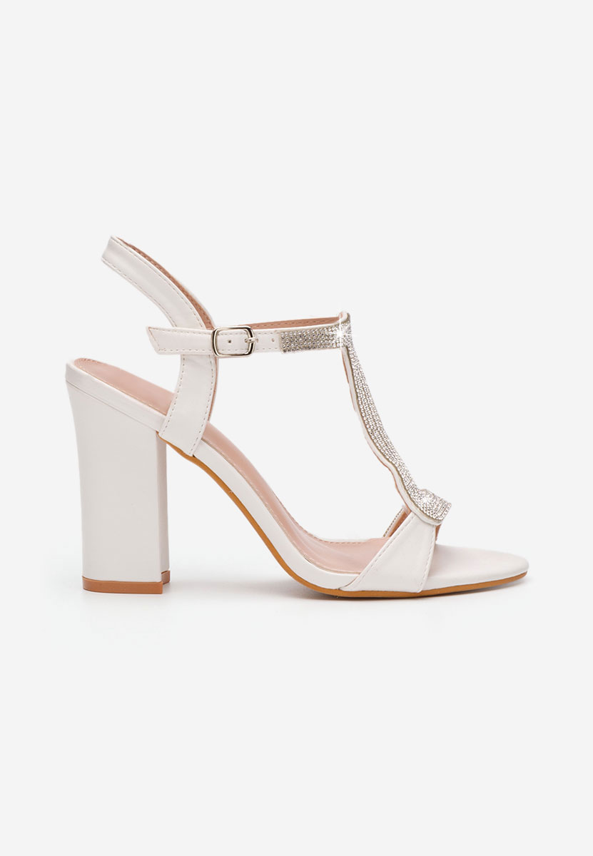 Sandale dama elegante Priscilla V2 albe