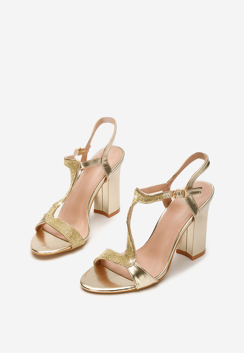 Sandale dama elegante Priscilla V2 aurii