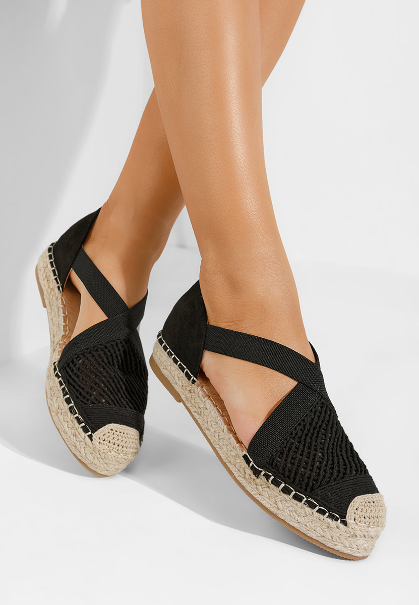 Espadrile dama Alexea negre